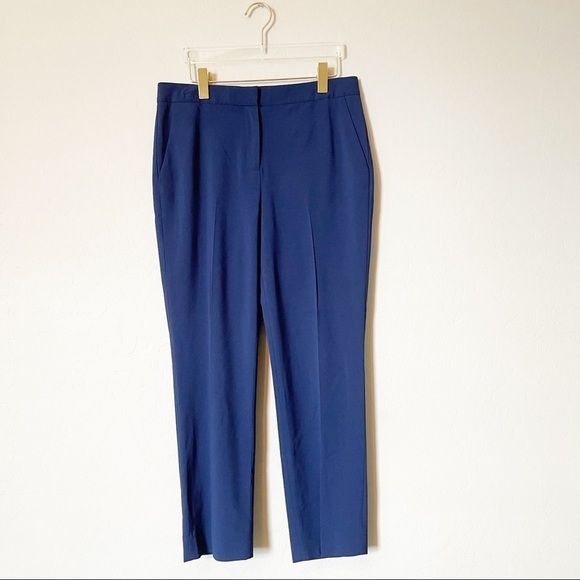 Diane Von Furstenberg Navy Blue Crop Dress Pants - Picture 1 of 6